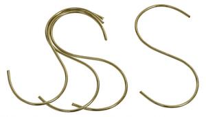 Nordal - S hook, thin round, brass finish