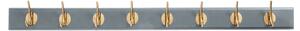 Nordal - EDGY coat rack, 8 hooks, matt grey