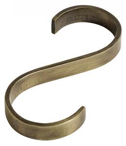 Nordal - S-hook, flat, brass finish