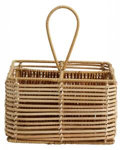 Nordal - ZADAR rattan holder, 4 dividers, nature