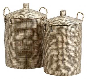 Nordal - LAUDY baskets, s/2, nature/black