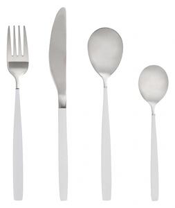 Nordal - White/silver finish cutlery, s/4