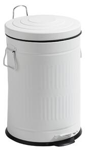 Nordal - Trash can, white, round, 20L