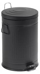 Nordal - Trash can, black, round, 20L