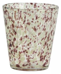 Nordal - TEPIN drinking glass, clear/brown/green