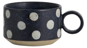 Nordal - GRAINY tea cup w. handle, dark blue/sand