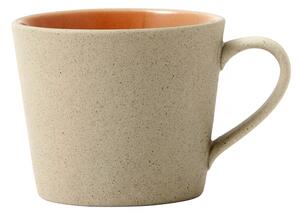 Nordal - Stoneware mug, beige/dark peach