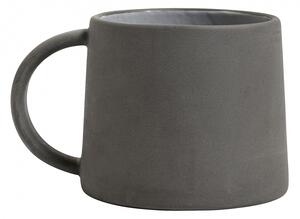 Nordal - Stoneware mug, black/white