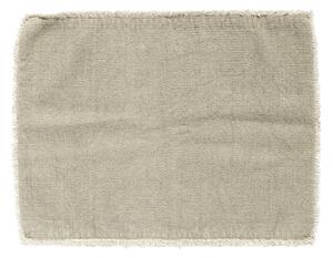 Nordal - Placemat, light grey, raw edging