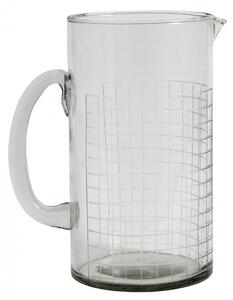 Nordal - Glass jug, square cut, clear