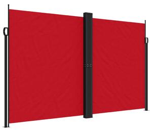 Infällbar sidomarkis röd 200x1000 cm