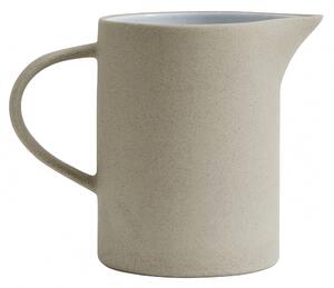 Nordal - Stoneware pitcher, beige/white