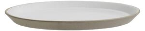 Nordal - Stoneware cake plate, beige/white