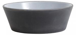 Nordal - Stoneware bowl, black/white, S