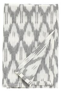 Nordal - Napkin, Ikat, off white/black