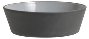 Nordal - Stoneware bowl, black/white, L