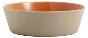 Nordal - Stoneware bowl, beige/dark peach, L