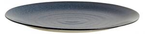 Nordal - GRAINY plate, L, dark blue