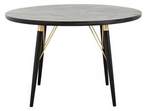 Nordal - Dining table, round, black wood