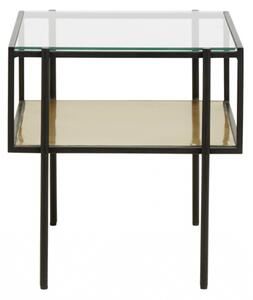 Nordal - PARANA coffee table, S, golden/clear