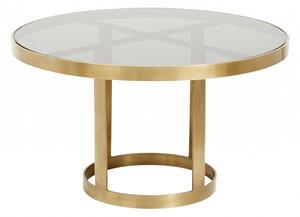 Nordal - LUXURY round coffee table, golden/black