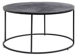 Nordal - Coffee table, round, black oxidized