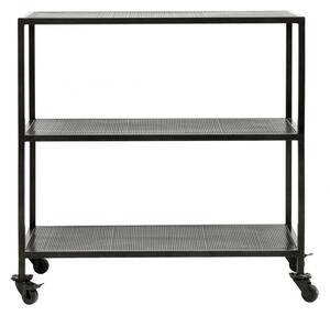 Nordal - KARNA trolley, 2 shelves, black iron