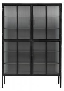 Nordal - GROOVY black cabinet, 4 doors