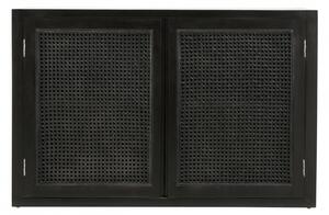 Nordal - MERGE Buffet, black w/rattan