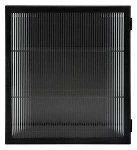 Nordal - GROOVY wall cabinet, black, 1 door