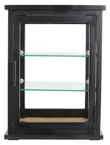 Nordal - ARNO display cabinet, black wood