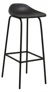 Nordal - GARDA bar chair, black leather