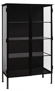 Nordal - OREGON cabinet, black iron, 2 doors