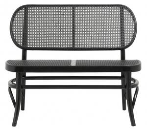 Nordal - WICKY bench, black/black