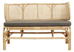 Nordal - BALI bench w/rounded back, natural