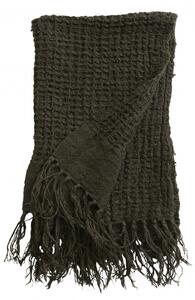 Nordal - ARGO S towel w/fringes, linen, charcoal