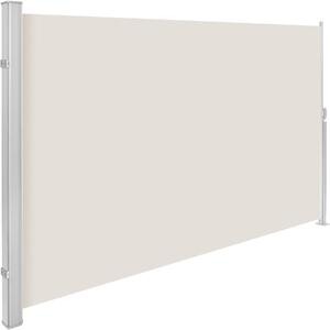 TecTake GmbH 401526 sidomarkis i aluminium utdragbar med upprullningsmekanism - 160 x 300 cm, beige