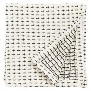 Nordal - Dish cloth, waffle, off white w/black