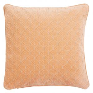 Nordal - Cushion cover, coral velvet, embroidery