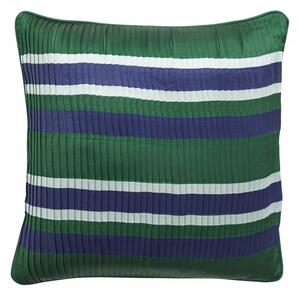 Nordal - Cushion cover, stripes, dark green/navy