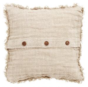 Nordal - Cushion cover, rose, linen w/fringes