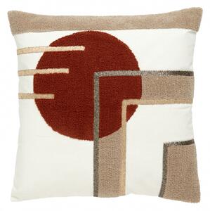 Nordal - CRUZ cushion cover, terracotta circle