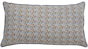 Nordal - COSMO cushion cover, blue/brown flowers