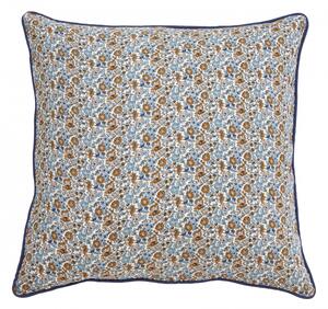 Nordal - COSMO cushion cover, blue/brown flowers