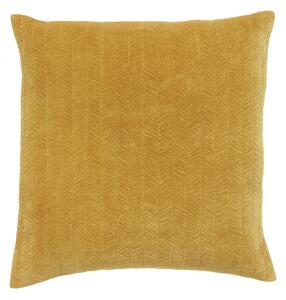 Nordal - Cushion cover, fine lines, curry, velvet