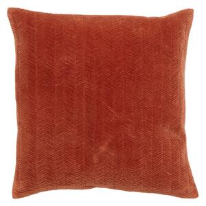 Nordal - Cushion cover, fine lines, rust, velvet