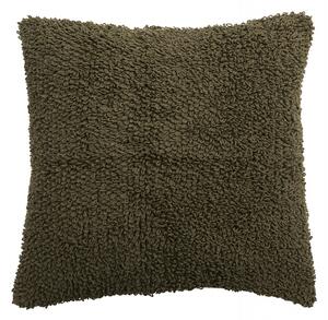 Nordal - LYRA cushion cover, S, knitted, olive