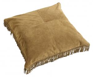 Nordal - HIPPIE leather cushion cover, l.brown S