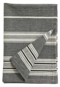 Nordal - ORION tea towel, off white/black stripes