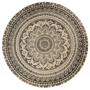 Nordal - MAT round carpet, black print